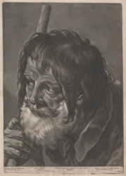 Ritratto di un uomo con un bastone