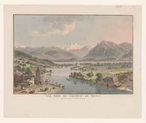 Vista sul Thunersee dal castello di Thun