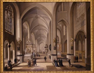 Interno di una chiesa gotica, 1787