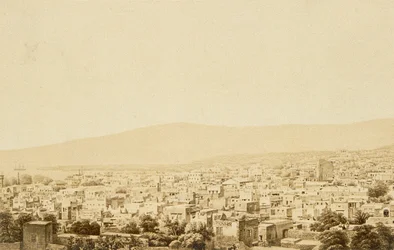 Beirut. Incisione di Bernatz et alii - Steinkopk J.F. Editore
