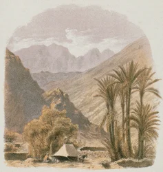 Sinai. Incisione di Bernatz et alii - Steinkopk J.F. Editore