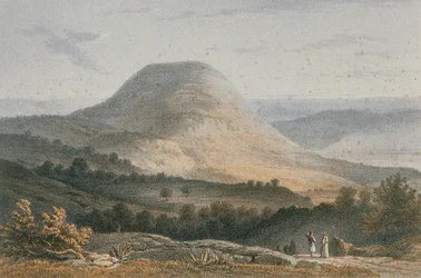 Veduta di Sidone (Said). Incisione di Stelzner - Steinkopk J.F. Editore
