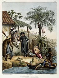 Costumi di Bahia, da «Viaggio pittoresco in Brasile», 1835