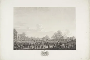 Arrivo del re Guglielmo I a Bruxelles, 1815