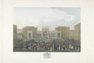 Incoronazione di Guglielmo I a Bruxelles il 21 settembre 1815