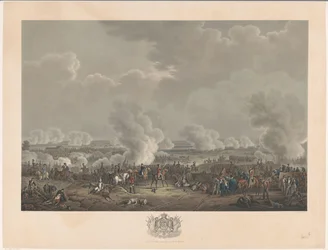 Battaglia di Waterloo, 1815 (Twaalf platen van de aankomst en inhuldiging van Willem I in Brussel en de slagen bij Quatre-Bras en Waterloo in 1815)