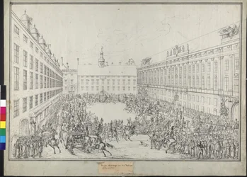 Corsa in slitta di corte durante la convenzione viennese
