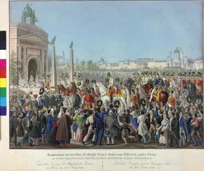 Ingresso di Franz I il 16.6.1814 a Vienna