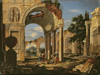 Paesaggio con rovine, 1673