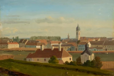 Vista sul canale del Danubio verso Leopoldstadt