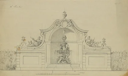 Fontana nel giardino dei peschi del Belvedere Superiore