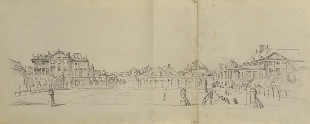 Glacis di Josefstadt con Palazzo Trautson