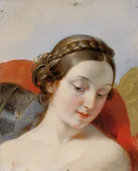 Testa di una giovane ragazza (studio per "Rüdiger e Angelica")