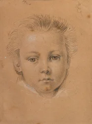 Studio della testa di un ragazzo
