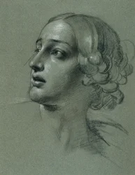 Studio della testa per "Arindal e Daura"