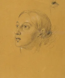 Studio per la testa di "Arindal e Daura"