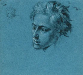 Studio della testa per "Scena dalla lotta per la libertà tirolese"