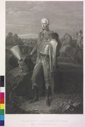 Imperatore romano-germanico Francesco II (incisione)