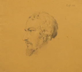 Studio di un uomo barbuto