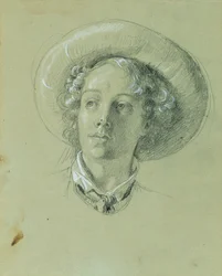Studio per "Hermann e Dorothea nel vigneto"