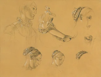 Studio per "Hermann e Dorothea nel vigneto"