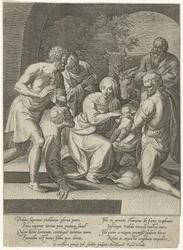 Adorazione dei pastori in una nicchia