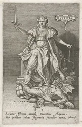 La giustizia (Justitia) vince la violenza (Violentia)