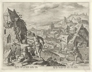 Caino costruisce la città di Enoch (Storia della famiglia di Caino / Sulle buone e cattive opere)
