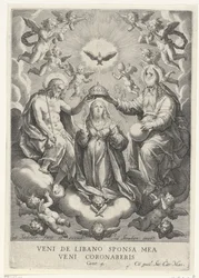 Incoronazione di Maria con schiere di angeli