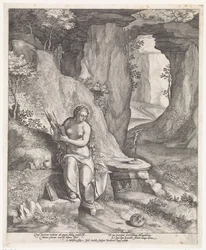 Maria Maddalena in una grotta