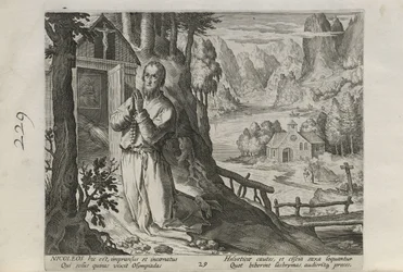 Nicoleos, tavola 29 di 30 della serie Sylvae Sacrae (Eremiti nei paesaggi)
