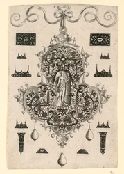 Tavola 5, da una serie di otto disegni pendenti con le virtù cardinali