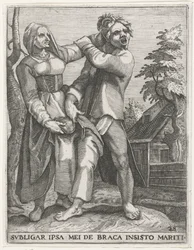 La lotta per i pantaloni (serie di Emblemata Saecularia, 1596)