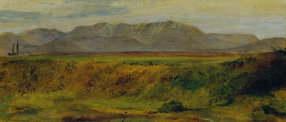 Paesaggio con massiccio del Rax
