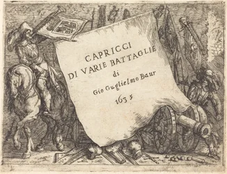 Capricci di varie battaglie Pagina del titolo, 1635