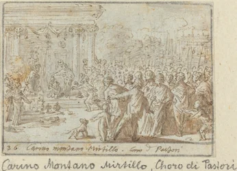 Coro di pastori: Carino, Montano e Mirtillo