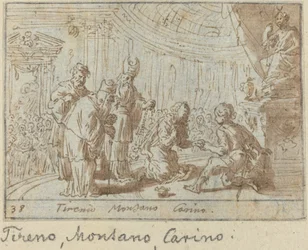 Tirenio, Montano e Carino