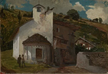 Cappella in un villaggio alpino