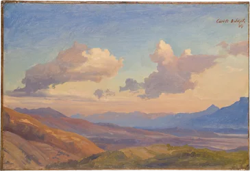 Paesaggio nei monti Sabini
