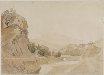 Paesaggio presso Vaison nel sud della Francia