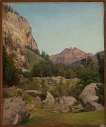 Paesaggio montano svizzero