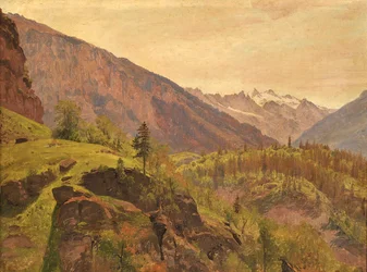 Paesaggio montano svizzero