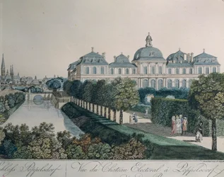 Il palazzo dei principi elettori a Poppelsdorf, vicino a Bonn, di Johann Ziegler