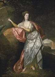 Ann Cargill nei panni di Miranda in La Tempesta di Shakespeare, Londra, Covent Garden Theatre
