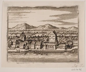 Una città con un fiume