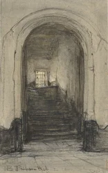 La scala nel Prinsenhof a Delft, dove il principe Guglielmo I fu assassinato nel 1584