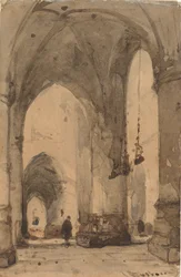Interno della Sint-Bavokerk di Haarlem