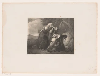 Donne italiane e un bambino al pozzo