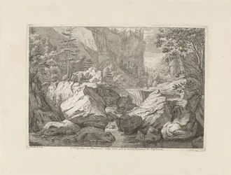Veduta di una cascata (serie di paesaggi nel Chartreuzer-gebergte)
