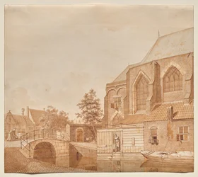 Veduta della Nieuwe Kerk, Delft